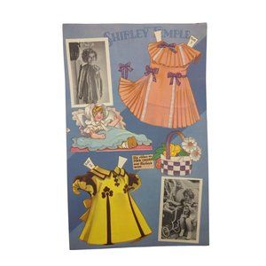 Authentic Shirley Temple Vintage Paper Dolls and Dresses